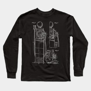 liquid delivery apparatus Vintage Patent Hand Drawing Long Sleeve T-Shirt